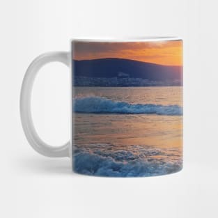 Beautiful sunrise at the Bulgarian coastline of Black Sea Mug